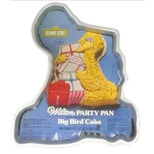 Wilton Muppets Sesame Street Big Bird & Gifts Cake Pan 502-2065 1978